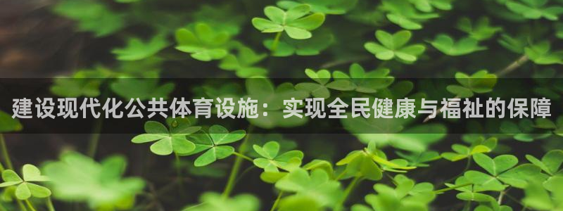 凯捷平台体育：建设现代化公共体育设施：实现全民健康与