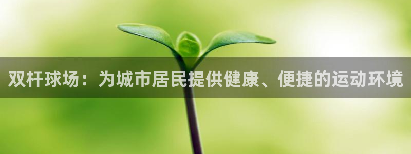 凯捷体育集团：双杆球场：为城市居民提供健康、便捷的运