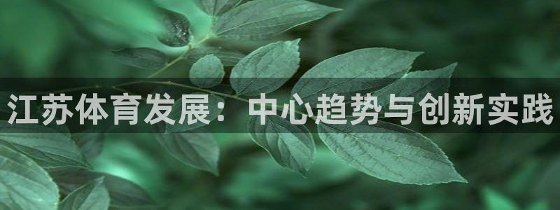 凯捷体育官网：江苏体育发展：中心趋势与创新实践
