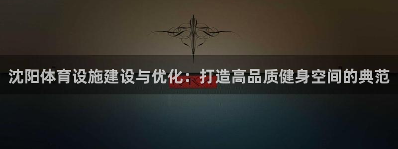 凯捷体育集团官网首页网址：沈阳体育设施建设与优化：打