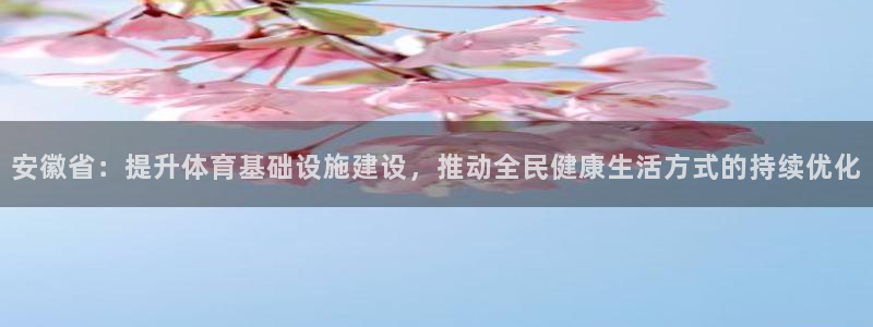 凯捷体育平台注册：安徽省：提升体育基础设施建设，推动