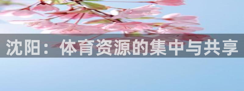 凯捷体育娱乐是那个系列的台子：沈阳：体育资源的集中与