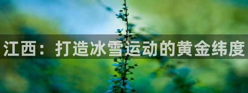 凯捷体育娱乐首页网站大全：江西：打造冰雪运动的黄金纬度