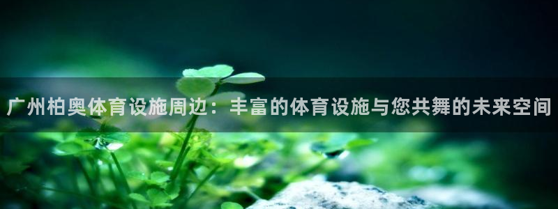 凯捷体育招商电话：广州柏奥体育设施周边：丰富的体育设