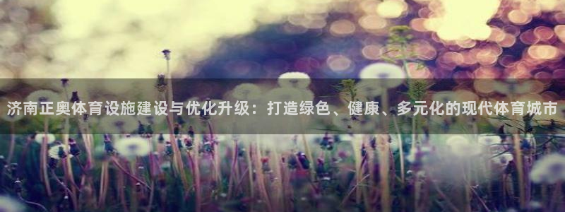 凯捷体育平台APP：济南正奥体育设施建设与优化升级：